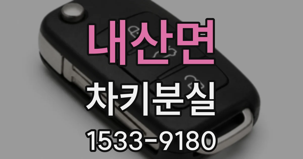 내산면 차키분실