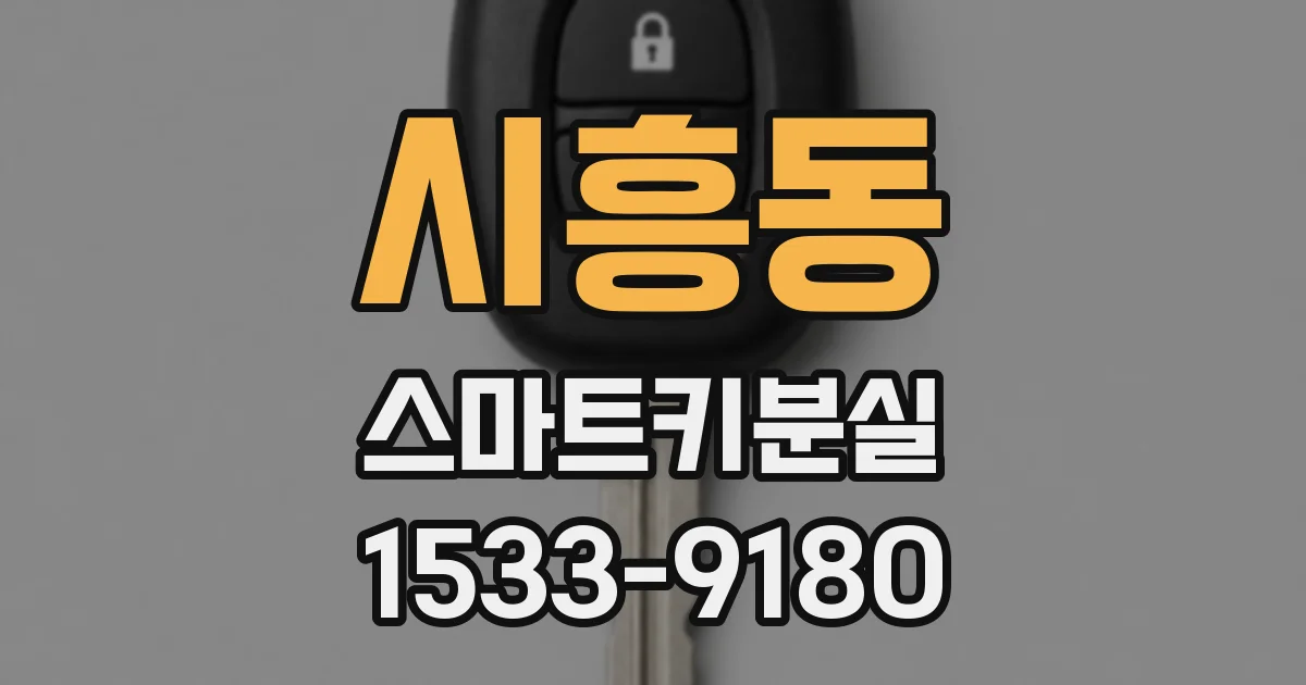 시흥동 스마트키분실