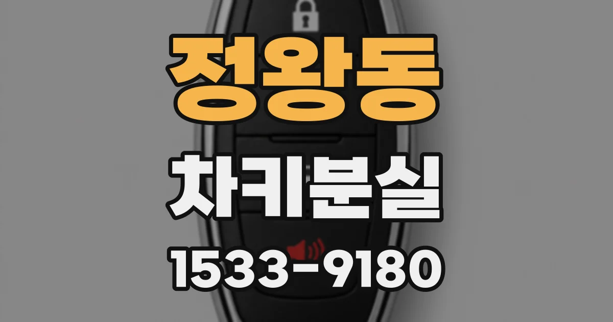 정왕동 차키분실