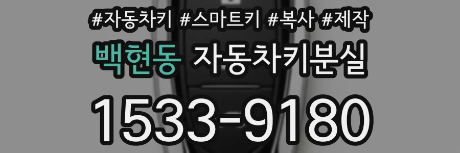 백현동 자동차키분실