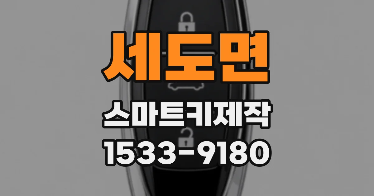 세도면 스마트키제작