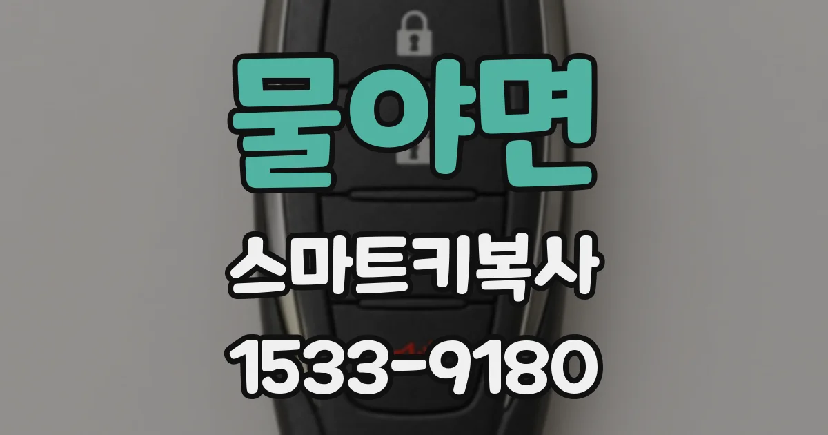 물야면 스마트키복사