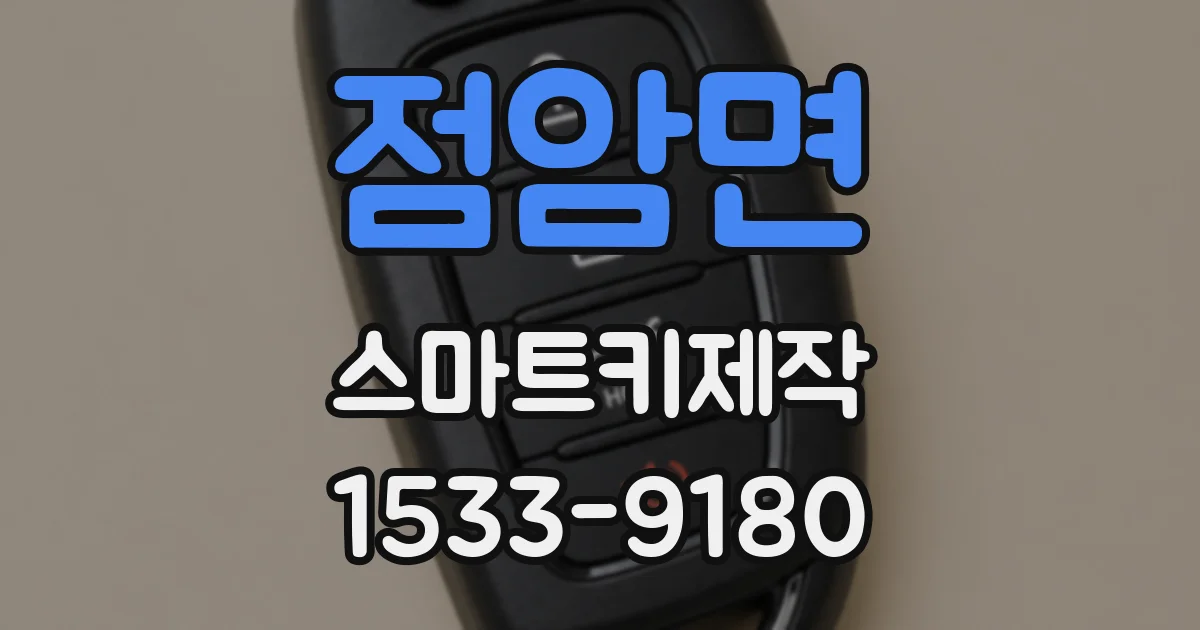 점암면 스마트키제작