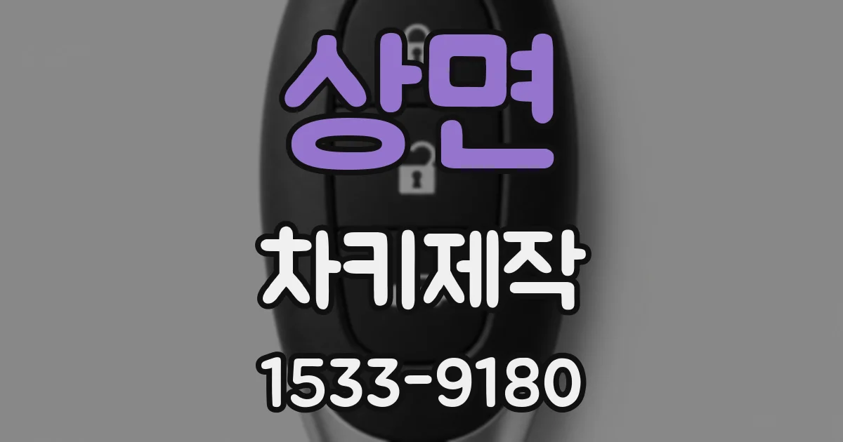 상면 차키제작