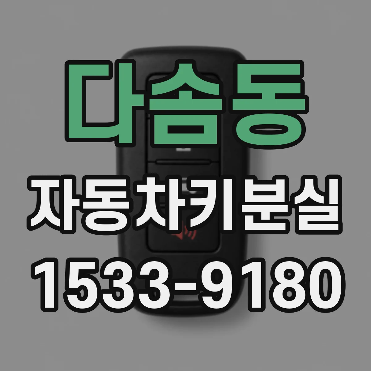 다솜동 자동차키분실