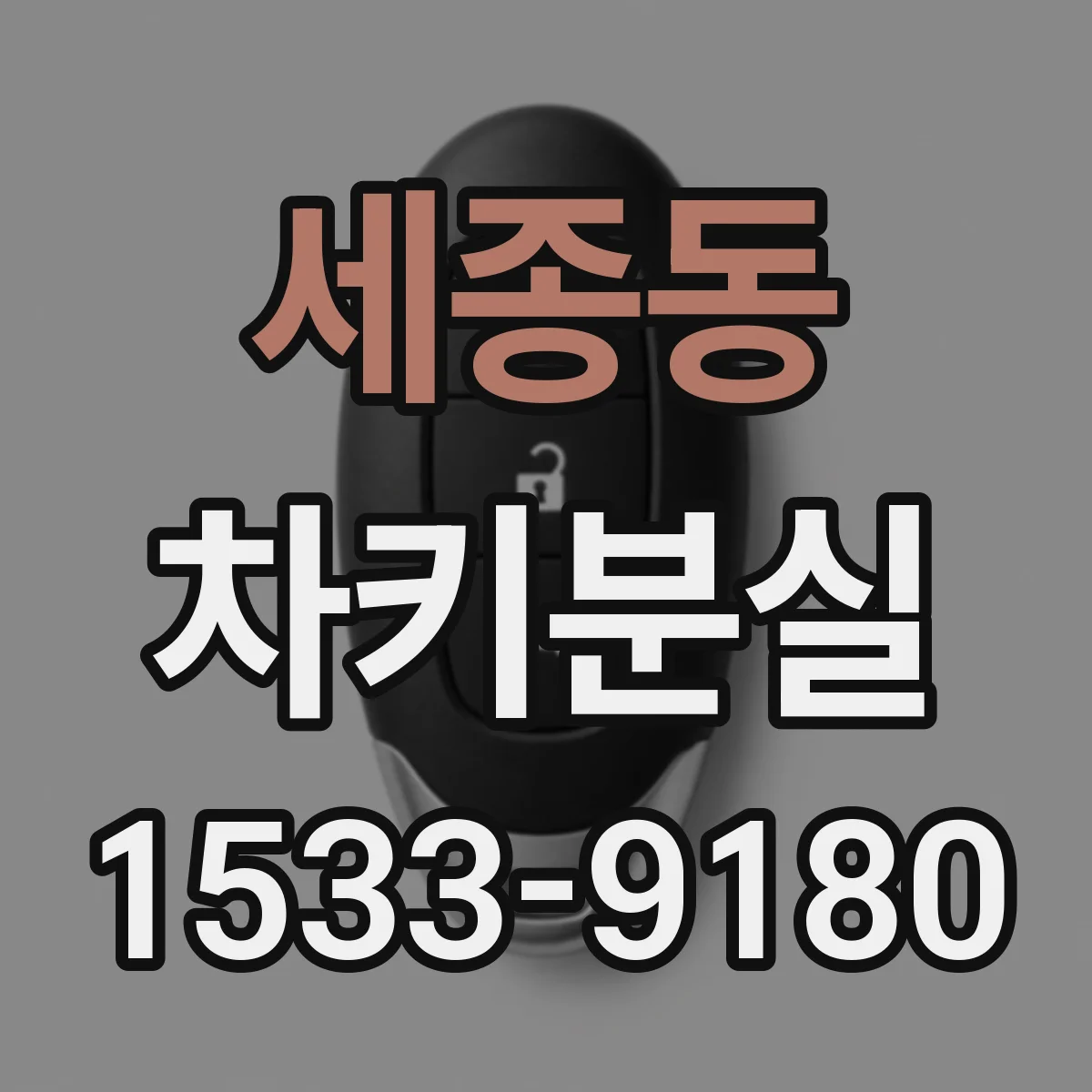 세종동 차키분실