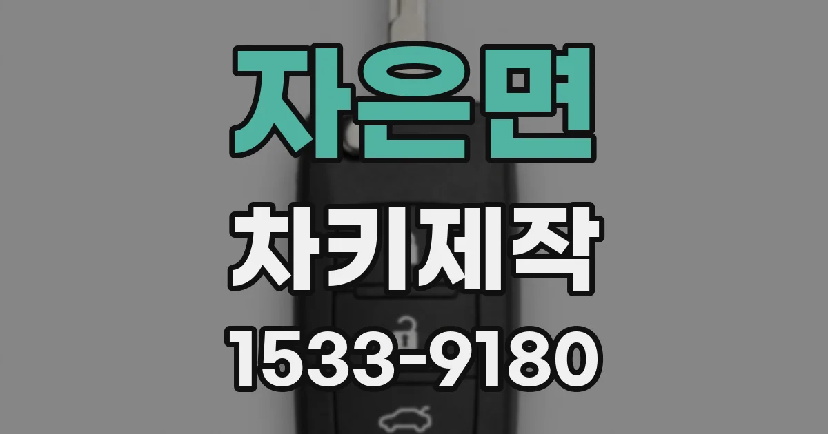자은면 차키제작