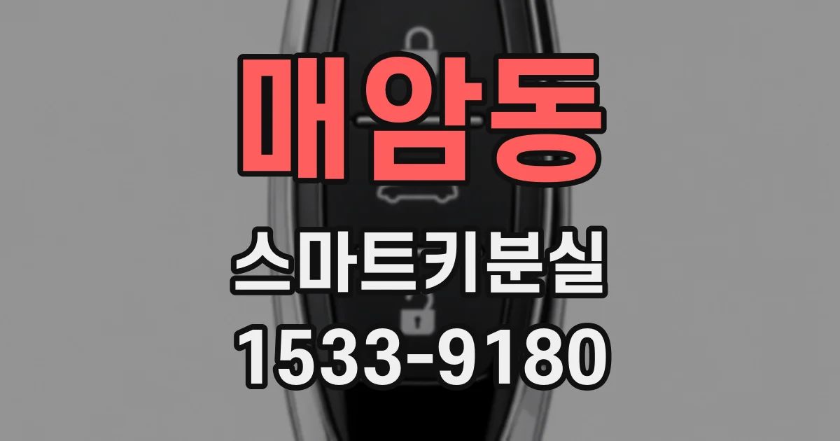 매암동 스마트키분실