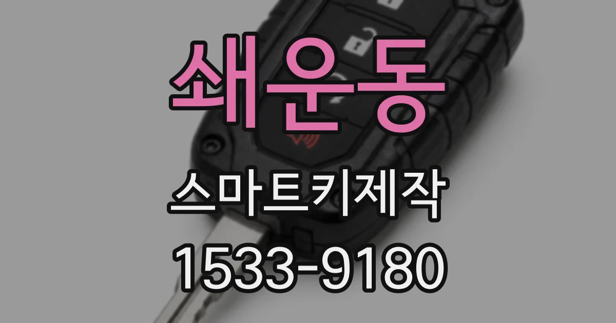 쇄운동 스마트키제작