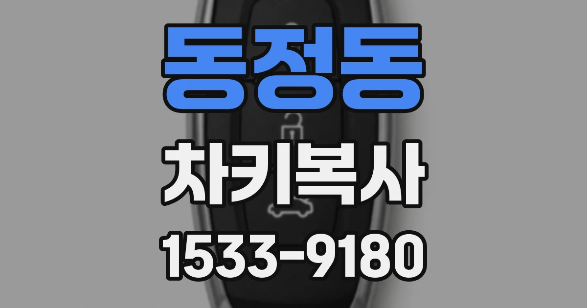 동정동 차키복사