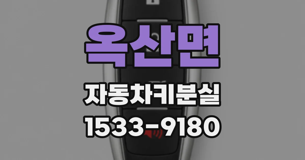 옥산면 자동차키분실