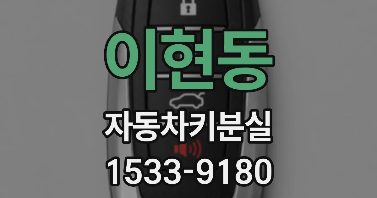 이현동 자동차키분실
