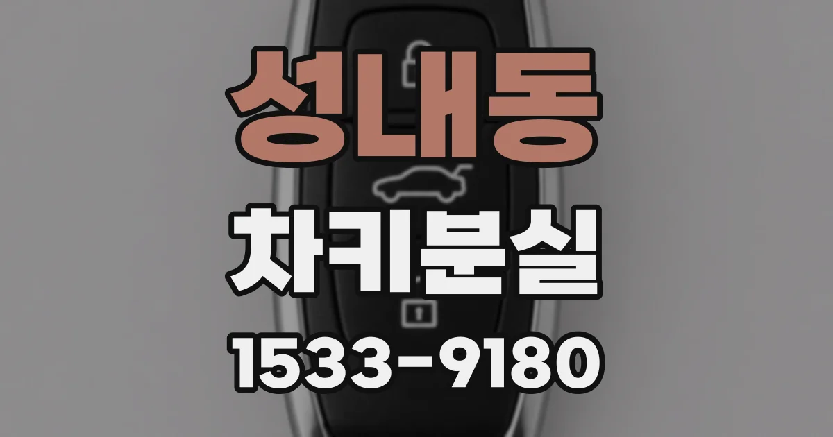 성내동 차키분실