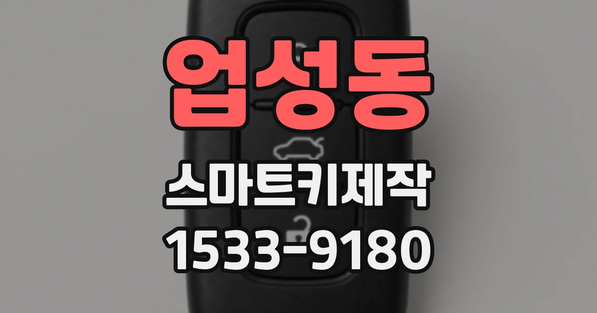 업성동 스마트키제작