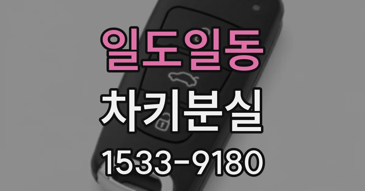 일도일동 차키분실