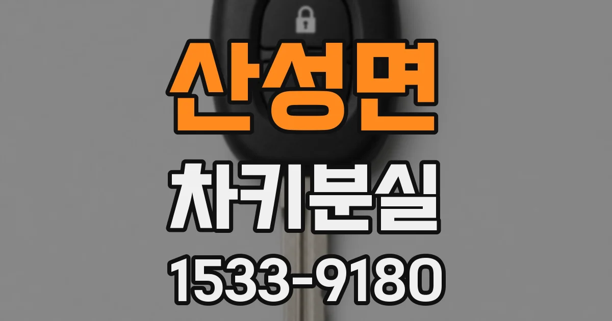 산성면 차키분실