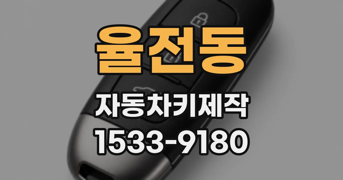 율전동 자동차키제작