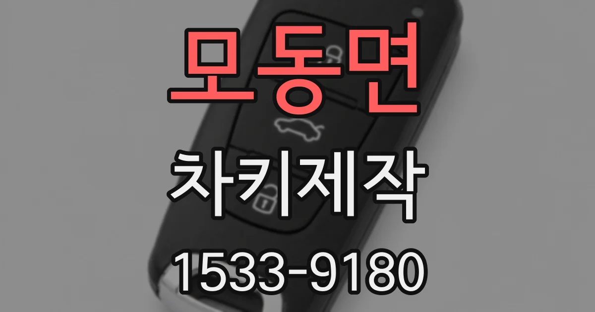모동면 차키제작