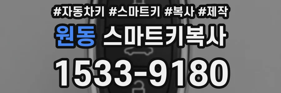원동 스마트키복사