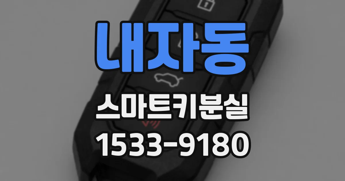내자동 스마트키분실
