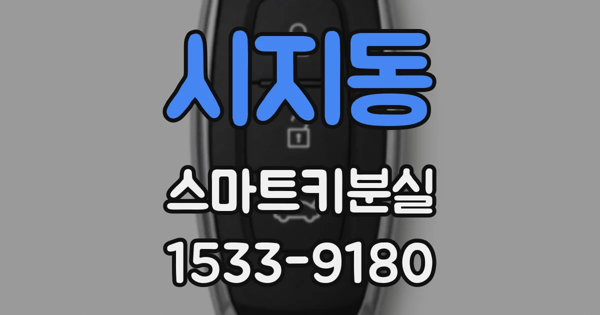 시지동 스마트키분실