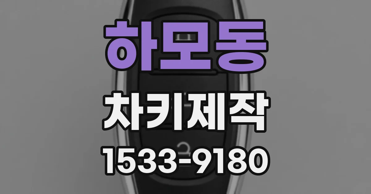 하모동 차키제작