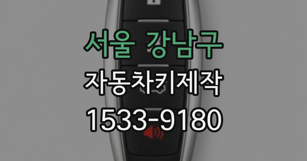 서울 강남구 자동차키제작