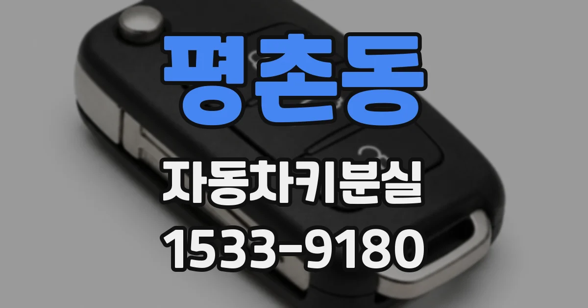 평촌동 자동차키분실