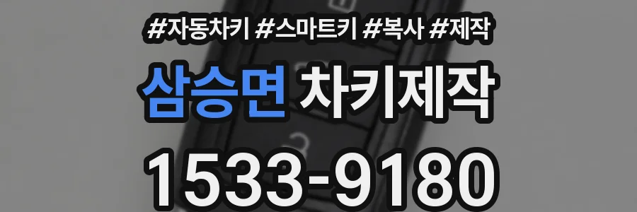 삼승면 차키제작
