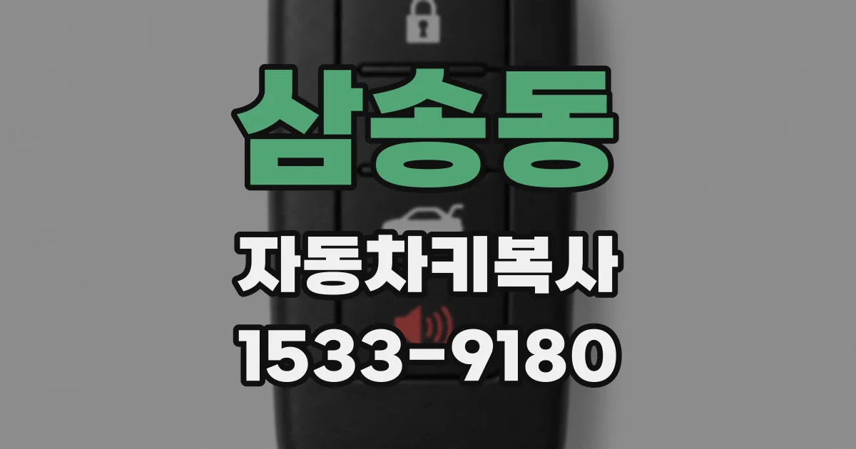삼송동 자동차키복사