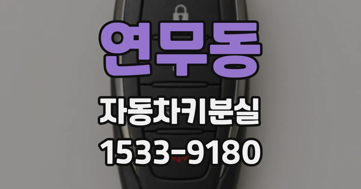 연무동 자동차키분실