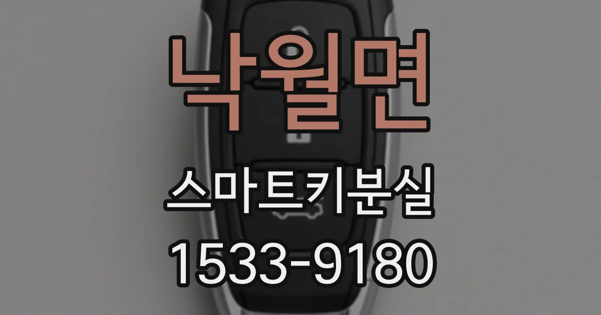 낙월면 스마트키분실