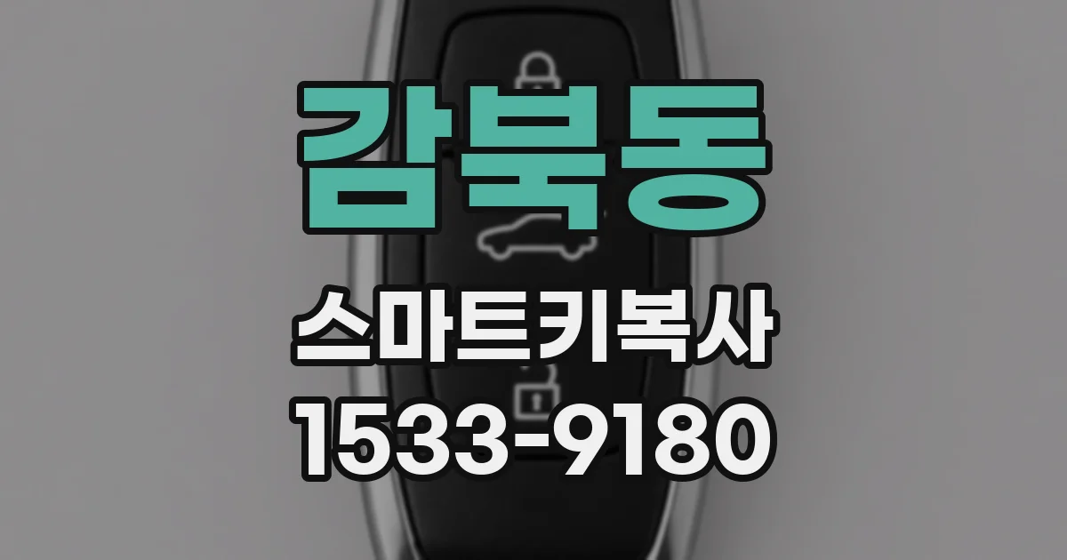 감북동 스마트키복사