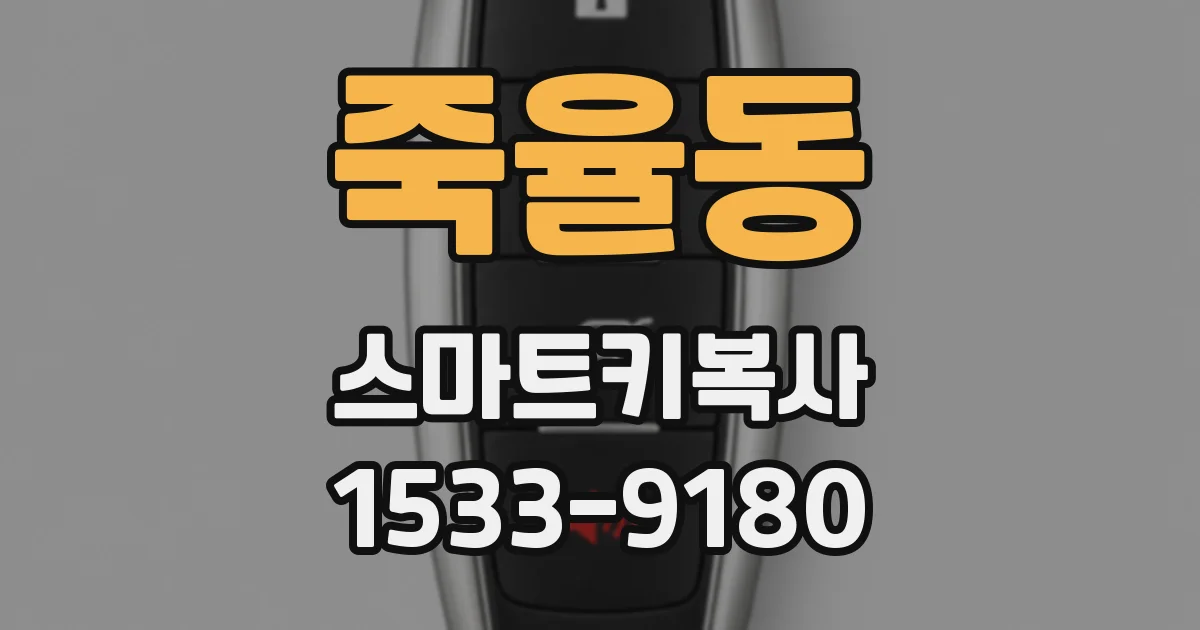 죽율동 스마트키복사