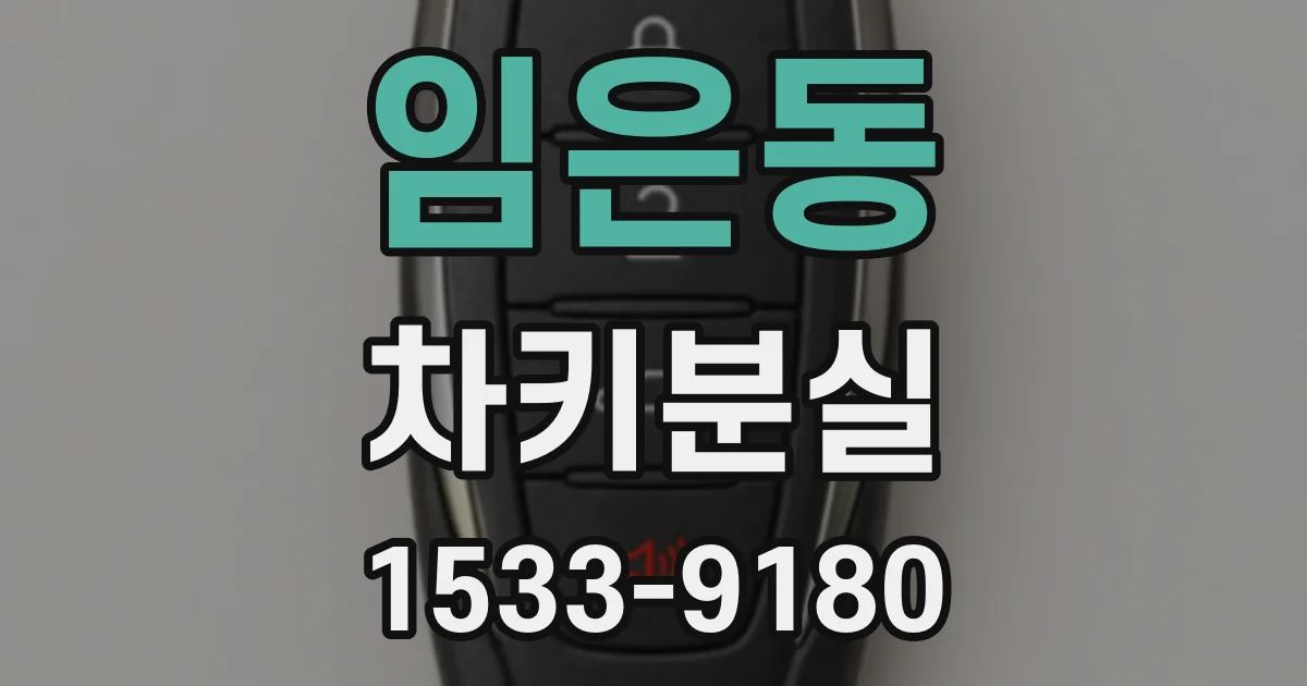 임은동 차키분실