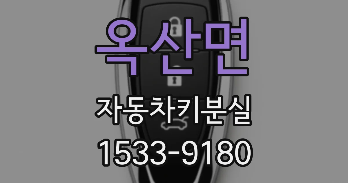 옥산면 자동차키분실