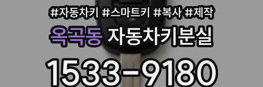 옥곡동 자동차키분실