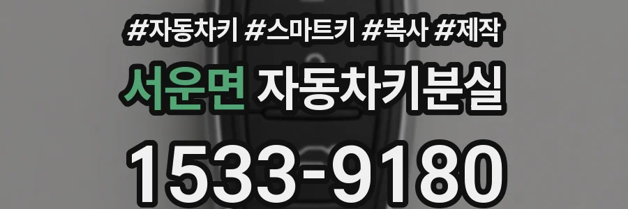 서운면 자동차키분실
