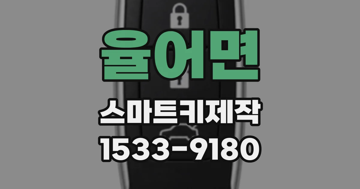 율어면 스마트키제작