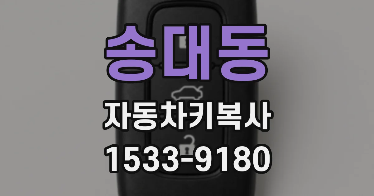 송대동 자동차키복사