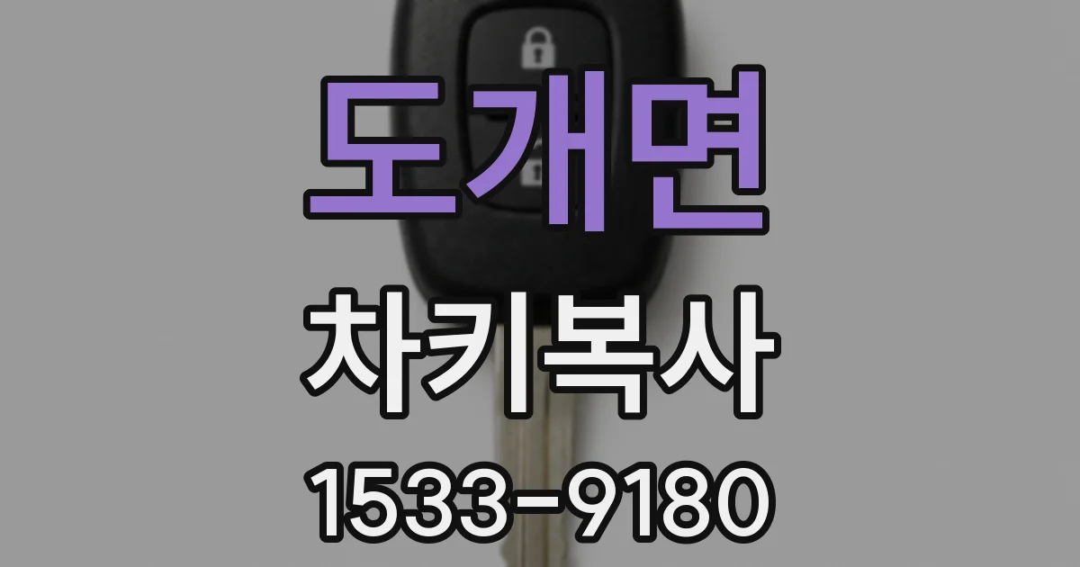 도개면 차키복사