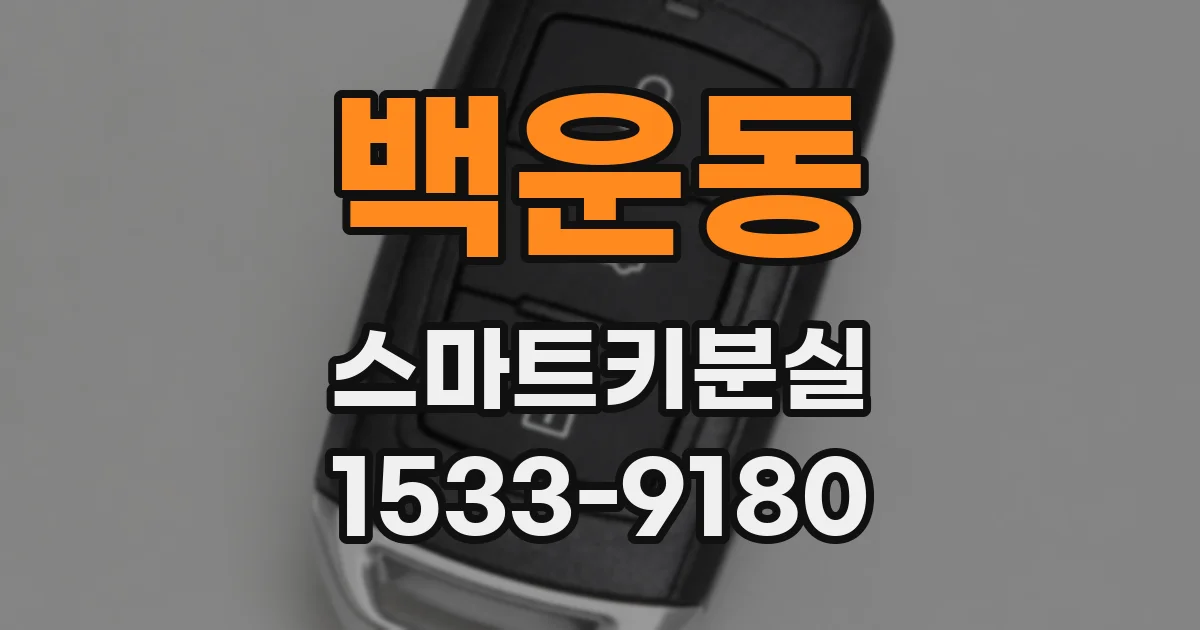 백운동 스마트키분실