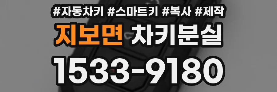 지보면 차키분실
