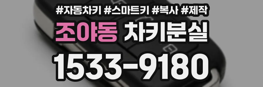 조야동 차키분실