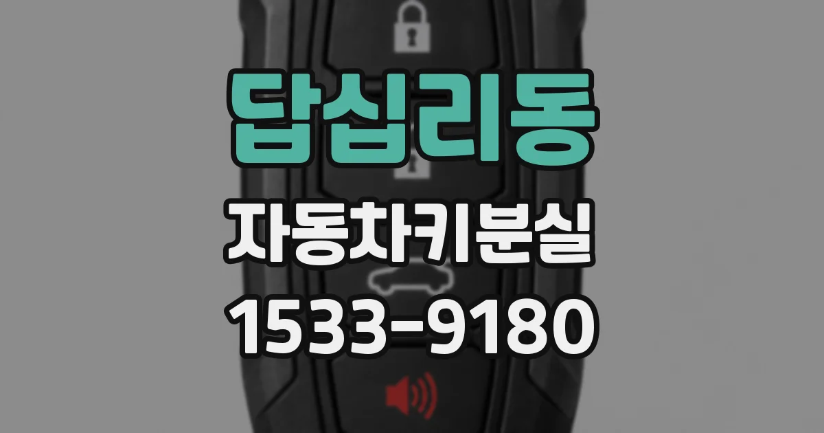 답십리동 자동차키분실