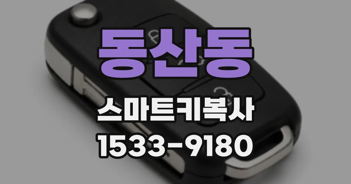 동산동 스마트키복사