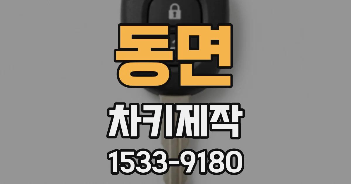 동면 차키제작