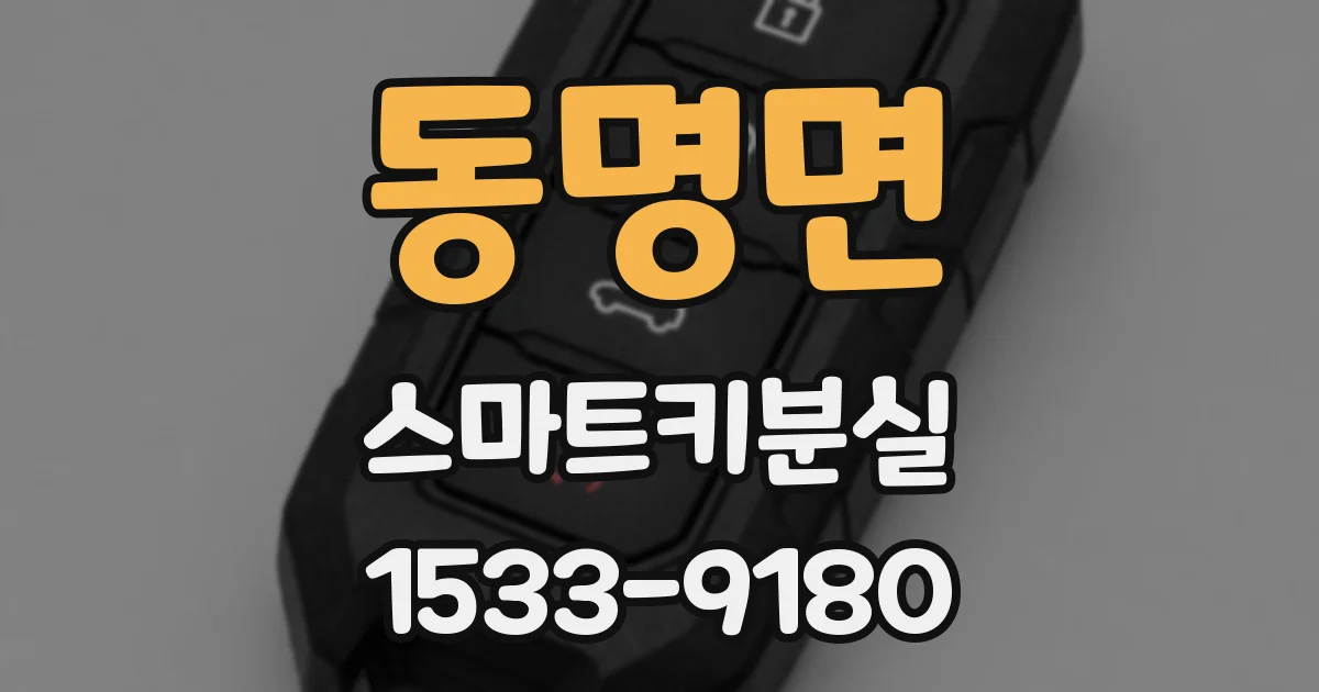 동명면 스마트키분실