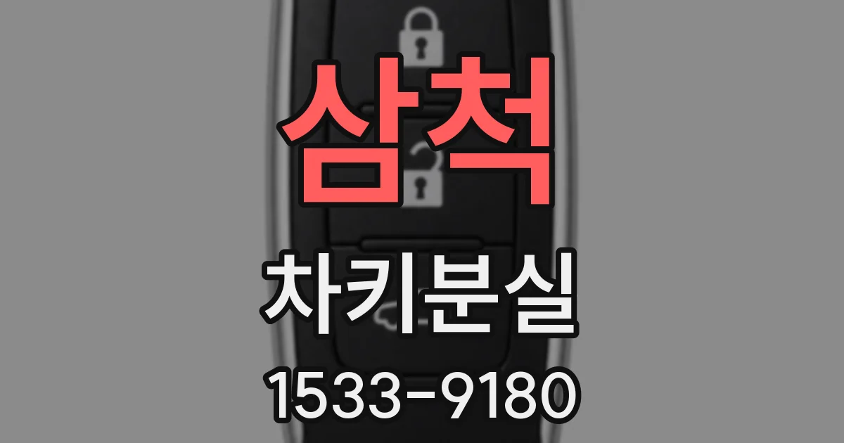 삼척 차키분실