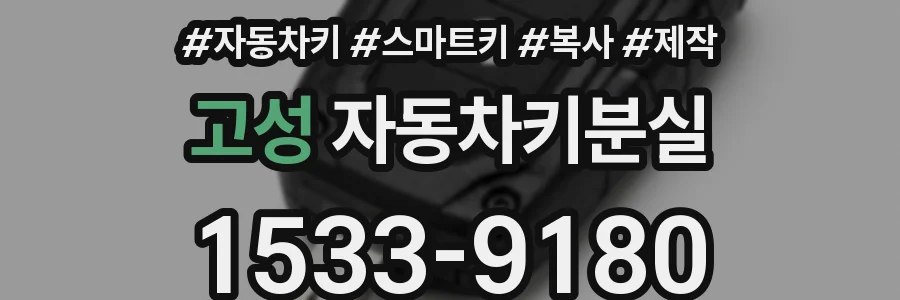 고성 자동차키분실